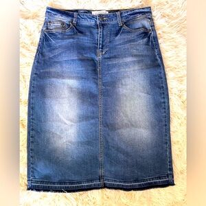 90s Denim Skirt by Kenneth Cole Reaction